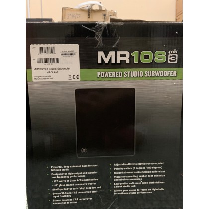 Clearance Stock - Mackie MR10Smk3 Studio Subwoofer 230V EU - B Stock